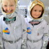 MRIS Space Invaders! Elsie and Zoe get ready for take-off!
